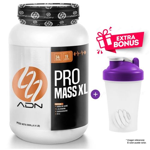 Ganador de Peso Pro Mass XL 2KG - Vainilla + Regalo Shaker