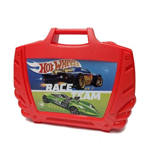 Estuche Para 15 Autos Hot Wheels Rojo