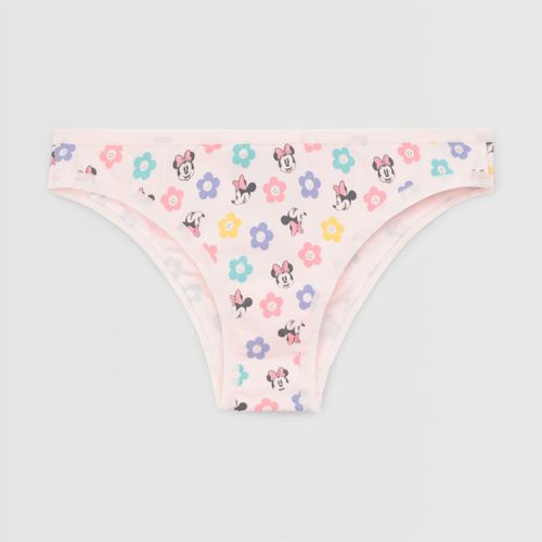 Calzon Disney Bikini Dis Minnie Floral Rosado