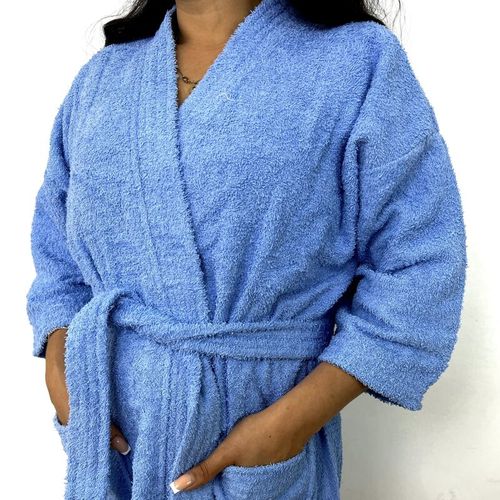 Salida de baño ¨L¨ Color Celeste de 380 GR - 100 % algodón nacional