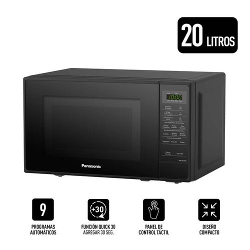 Microondas Panasonic Nn-Sb25Jbrpk 20Lt Negro