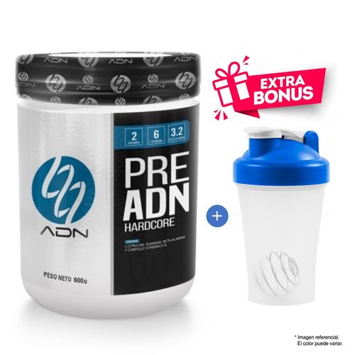 PRE ADN HARDCORE 600 GRAMOS ADN NUTRITION MANZANA