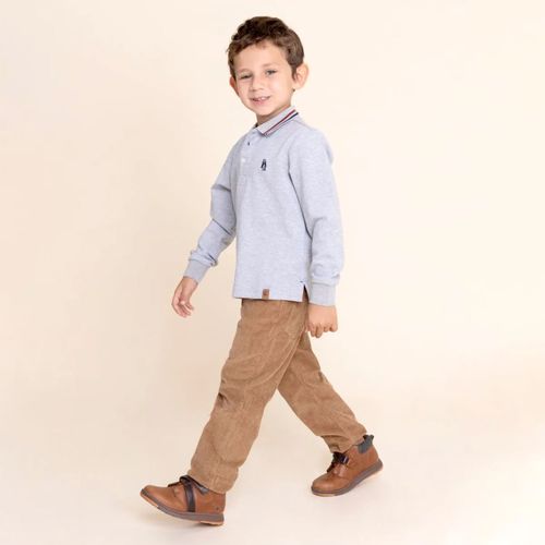 Polera Para Niño Bw24-Tsh/Rupert Gris Hush Puppies Kids