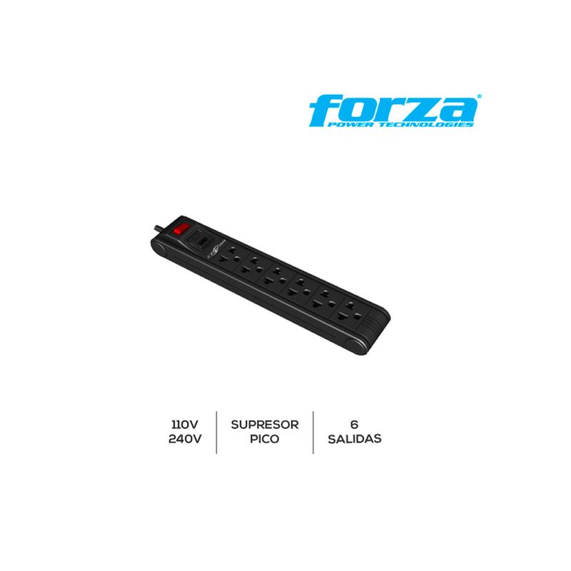 Supresor-de-Picos-Forza-6-Tomas-220V-FPS-005B