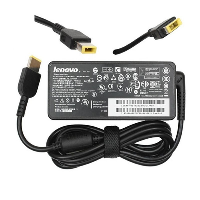 Cargador-Lenovo-Punta-Amarilla-Cuadrada-USB-20v-225A-45W-