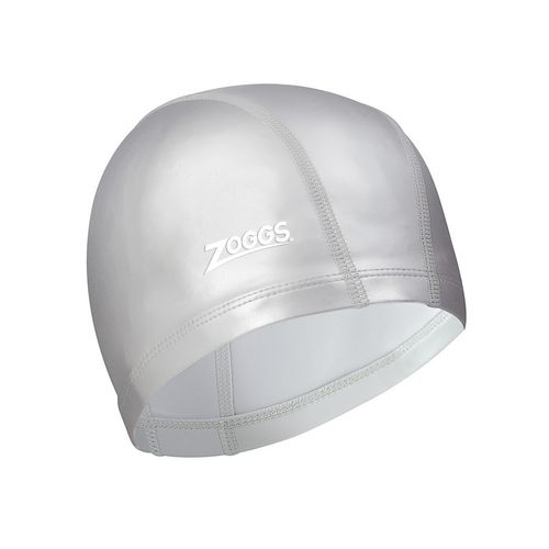 Gorro de Natación Zoggs Nylon-Spandex Pu Coated Cap Plata