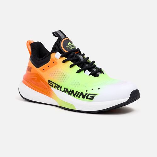 ZAPATILLAS NEW ATHLETIC RUNNING STRUN80 NARANJA CON VERDE NEON PARA HOMBRE