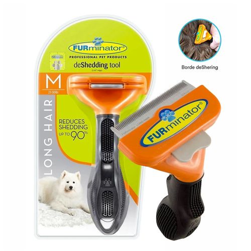 Cepillo Peine Deslanador- Tipo Furminator Talla M- Pelo Largo