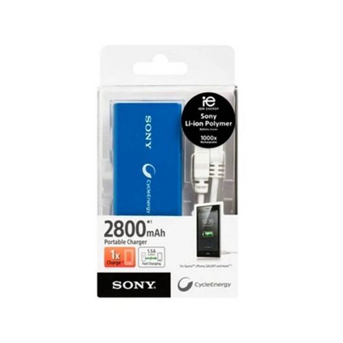 Cargador Portátil Sony CP-V3BL 2800mAh - Azul