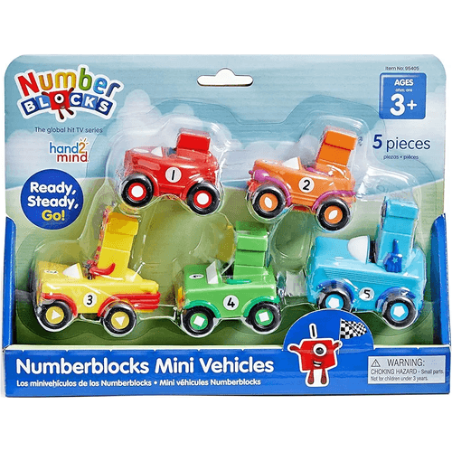 MINI VEHÍCULOS - NUMBERBLOCKS DEL UNO AL CINCO