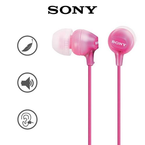 SONY Audifonos Internos Mdr-Ex15ap rosado