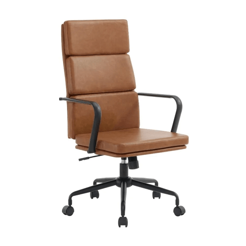 Silla Giratoria Prato Nylon/Metal Camel Orange