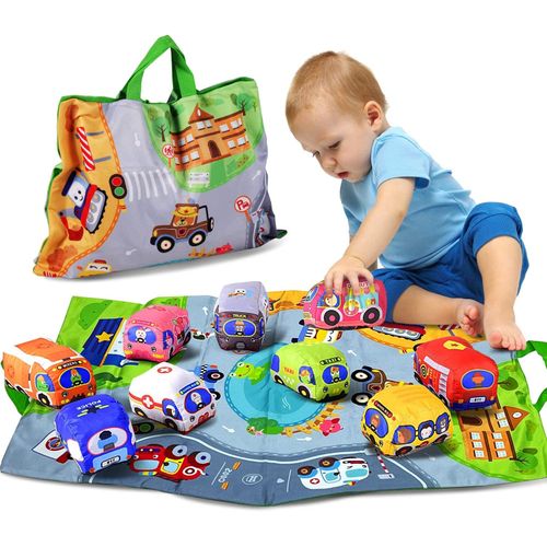 Set de Coches de Tela para Niños