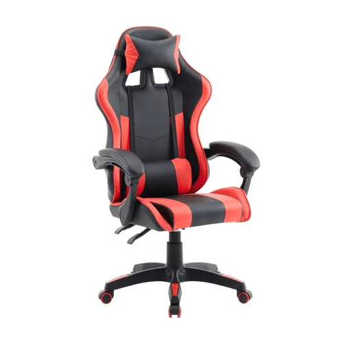 Silla Gamer New Racing Pro Cuero Pu Rojo/Negro