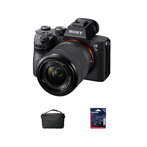 Camara Sony Alpha a7 III + Lente FE 28-70mm f/3.5-5.6 OSS (Gratis: Estuche + Mem.64gb)