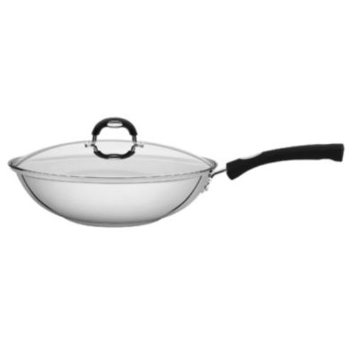 Sarten Wok Tramontina 28 cm acero inox