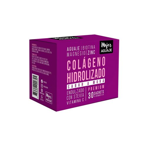 Colageno Hidrolizado sabor Mora Caja 30 sachets 10g c/u Mujer Aguaje