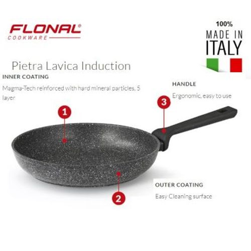Sarten Roca  Volcanica Induccion - Italiana 26 cm