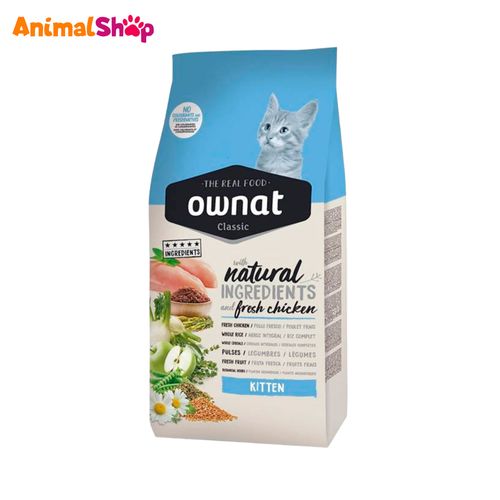 Alimento Gatitos Ownat Classic Sabor Pollo 1.5Kg