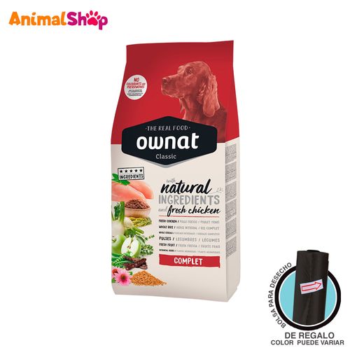 Alimento Perro Ownat Classic Complet 12Kg