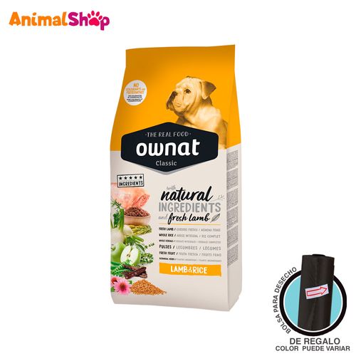 Alimento Perro Ownat Classic Cordero Y Arroz 4Kg