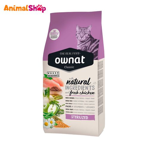 Alimento Gato Esterilizados Ownat Classic Gatos 1.5Kg