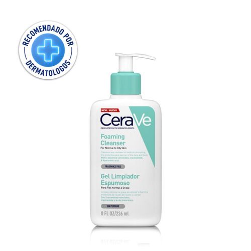 Gel Limpiador Espumoso CeraVe Foaming Cleanser 236ml