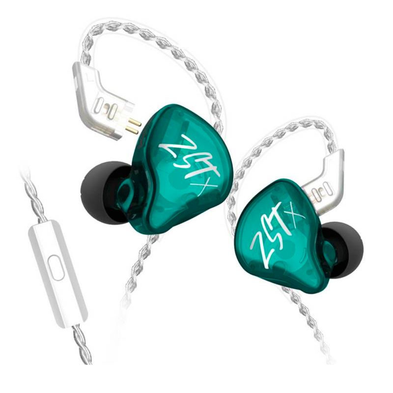 Audifonos-KZ-ZST-X-In-Ear-Cable-con-Microfono-Cyan