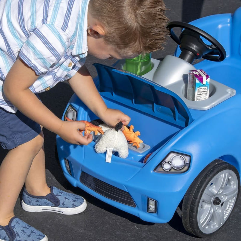 Carrito-de-Paseo-Azul-para-Niños-STEP-2-con-guiador