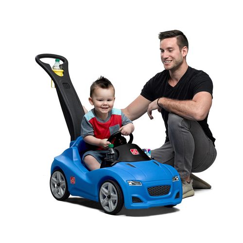 Carrito Deportivo Azul para Niños STEP 2 con Guiador