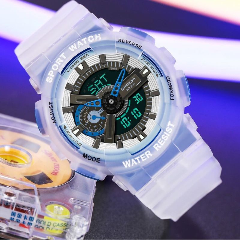 Reloj-Deportivo-SANDA-3029-Azul-Fluorescente