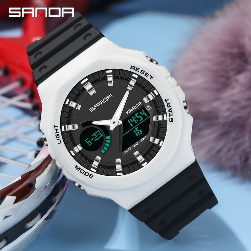 Reloj-Deportivo-SANDA-6016-Blanco-Ligero-Resistente