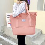 Bolso-Cartera-Multiuso-Viaje-Expandible-Impermeable-Rosa