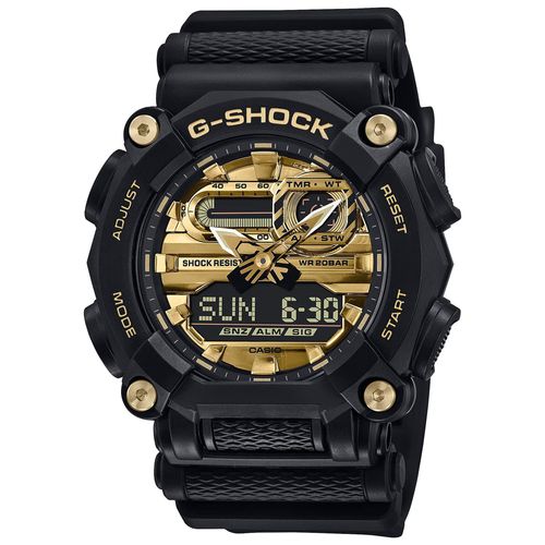 Reloj Casio G-Shock GA900AG-1A Digital Analógico Luz Led Negro Dorado