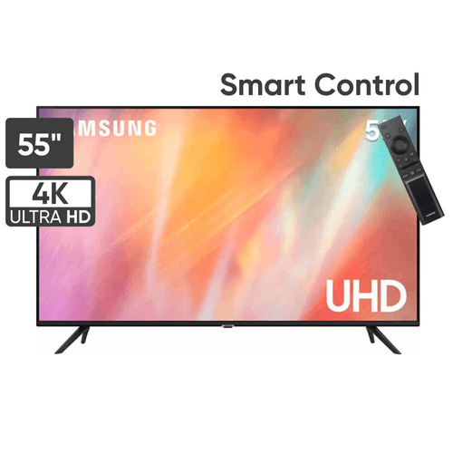 Televisor Smart Samsung UHD 4K 55 UN55AU7090 - Negro (oferta)