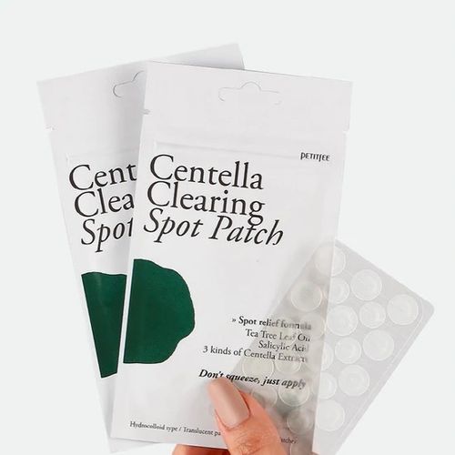 Pack x2 Parches para eliminar el acné Petitfée Centella Cleaning Spot Patch