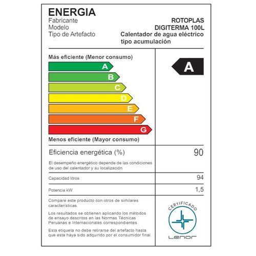 Terma de acumlación de acumulación Digiterma 100L