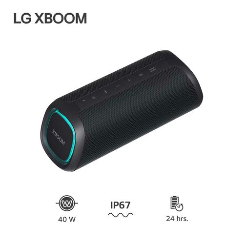 Parlante LG XBOOM Go XG7 40W Bluetooth IP67 24 Horas de Batería Negro