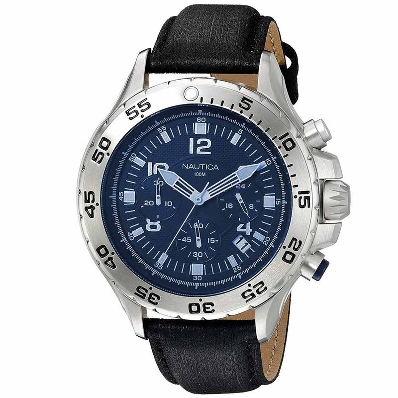 Reloj-Nautica-NST-NAD19536G-Fecha-Cronometro-Correa-Cuero-Negro-Azul