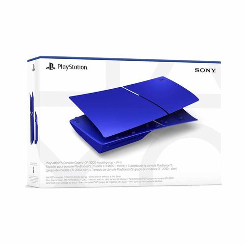 Cover Para Playstation 5 Slim Con Ranura De Disco Azul Cobalt