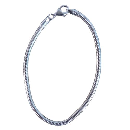 Pulsera Cola de Raton Plata 925 - 18 cm