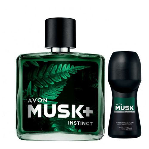 Set Musk Instinct Avon Eau de Parfum Masculino