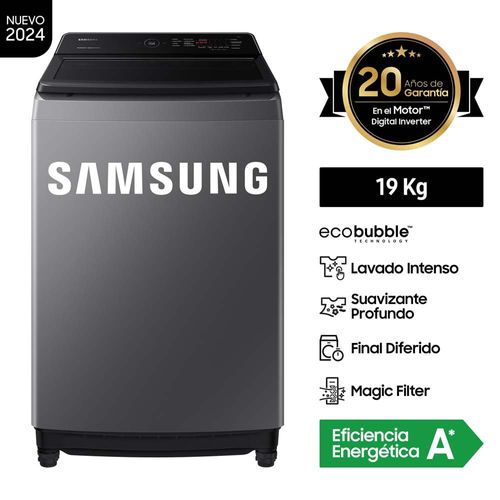 Lavadora SAMSUNG Carga Superior 19Kg WA19CG6441BDPE Silver