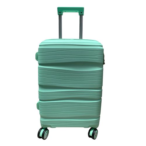 Himawari - Maleta H2302-20-GL de equipaje de viaje cabinera con ruedas #20 - Verde claro