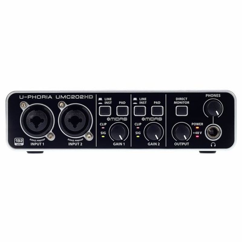 Behringer-umc202HD-Interfaz-Audio---home-studio-