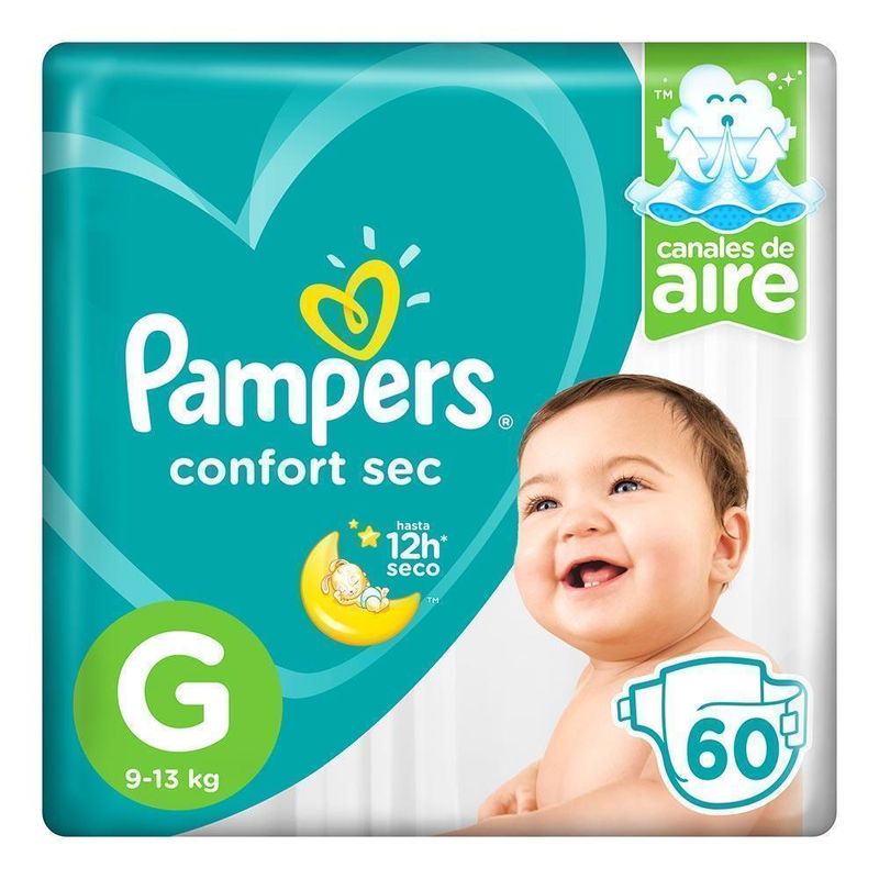 Pañales-Pampers-Confort-Sec-Talla-G-60-unidades