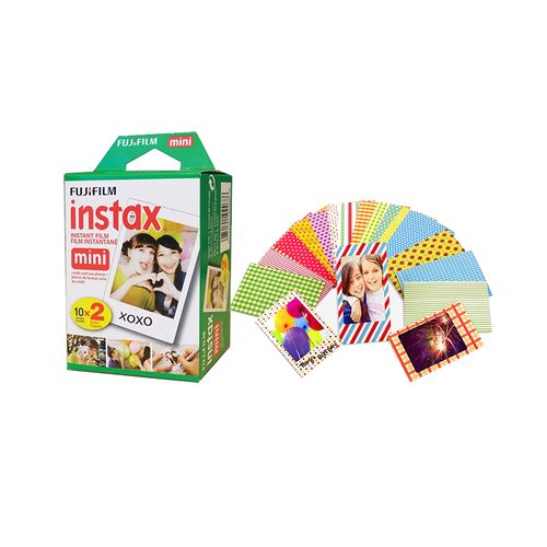 Pack de Pelicula Fujifilm  Instax + Sticker x 20 unid