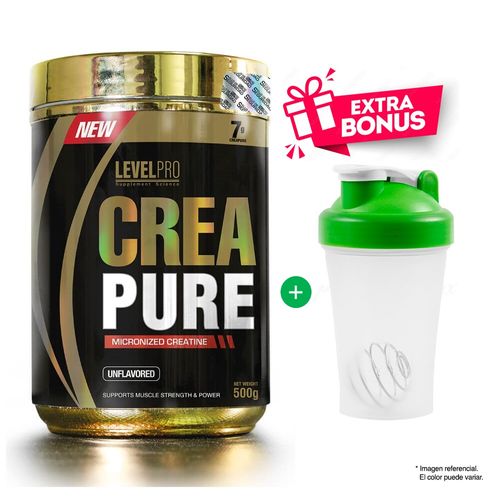 CREAPURE 500 GR LEVEL PRO CREATINA MONOHIDRATADA