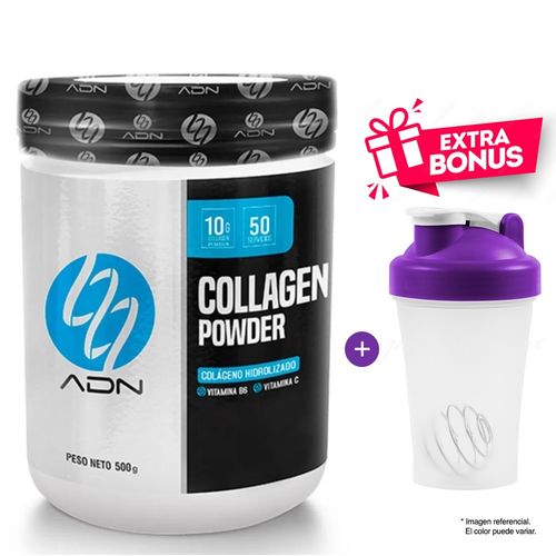 Colágeno Adn Collagen Powder 500 gr Naranja + Shaker