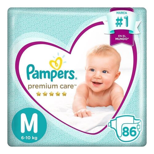 Pañales Pampers Premium Care MegaPack Talla M 86 unidades